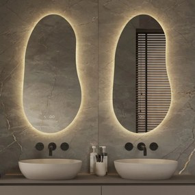 Hipp Design 22001 spiegel organisch 45x90cm met led verlichting