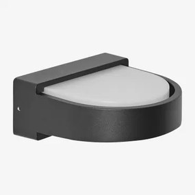 Uveria Aluminium Led Buitenwandlamp Zwart - Sklum