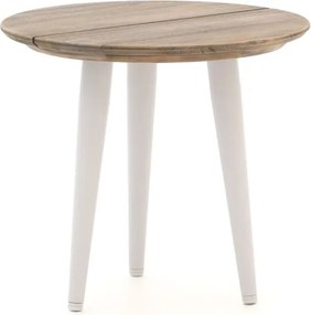 Bijzettafel tuin ROUGH | Rond | Tuintafel Teakhout | Ø50cm | Kees Smit Tuinmeubelen