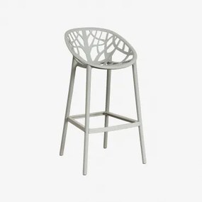 Ores Hoge Tuinstoel Van Polypropyleen Groen – Khaki & ↑75 Cm - Sklum