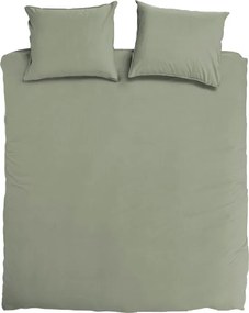 Dekbedovertrek Percal– 100% percal katoen – 140×200/220 – oudgroen