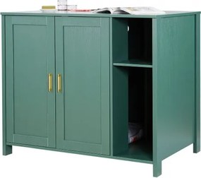VEVOR Kattenkast, 1050x680x885 mm, Kattenbakkast met ingebouwd stopcontact, lade en verwijderbare scheidingswand, geschikt voor de meeste zelfreinigende/slimme kattenbakken.