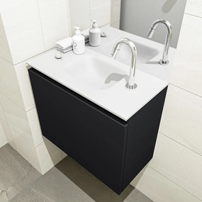 Mondiaz Olan 60cm toiletmeubel urban met wastafel talc midden 1 kraangat