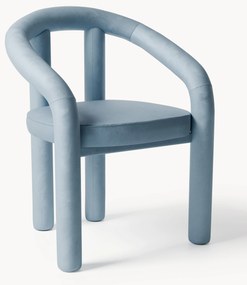 Fluwelen armstoel Calan 3