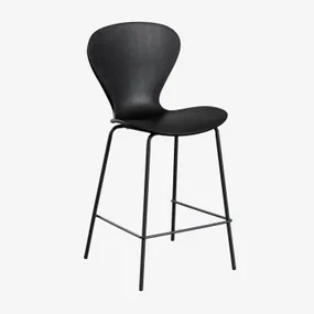 Pak Van 4 Uit Hoge Krukken Zwart & ↑65 Cm & Zwart - Sklum