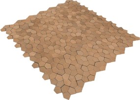 Zelfklevende Mozaïektegels Metaal | Pentagon 3D Zalm | 28,2×28,2 cm | Keuken, Bad &amp; WC