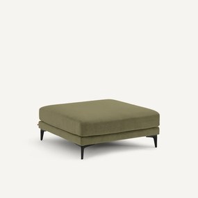 Voetensteun van stonewashed fluweel, MODERNISTE, ontwerp Emmanuel Gallina