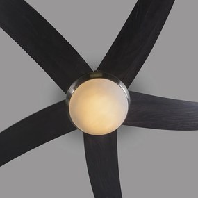 Plafondventilator staal 132cm met afstandsbediening - Cool