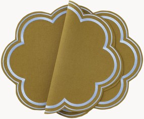 Placemats Elly van linnenmix, 2-delig