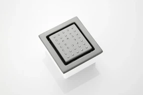 Saniclear Iron inbouw massage jet vierkant verouderd ijzer - gunmetal