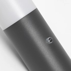 Moderne buiten wandlamp met schemerschakelaar / dag-nacht sensor met bewegingsmelder antraciet IP44 met schemersensor - Rox Modern E27 IP44 Buitenverlichting rond
