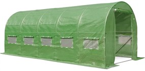 Groene folietunnel 2,5x8m Tuinpunt