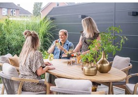 Garden Impressions Alora tuinset 7-delig - Tamako tuintafel ovaal 220x115 cm