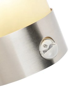 Moderne buitenwandlamp RVS bewegingssensor IP44 - Mira