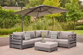 Hoek loungeset 5 personen Aluminium Grijs  Santika Furniture Santika Phantom