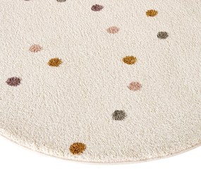 Rond vloerkleed met stippen, Khella