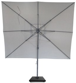 Zweefparasol  3x3.5m S2 Excellent (incl. voet + hoes) Grijs-antraciet Camello Luna