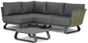 Chaise Loungeset 3 personen Aluminium/wicker Grijs Santika Furniture Santika Tika