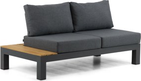 Loungeset 5 personen Aluminium/Teak Grijs Lifestyle Garden Furniture Vittoria