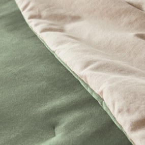 Gematelasseerd dekbed in effen fluwelen katoenen linnen, Velvet