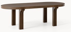 Ovale houten eettafel Nolan, in verschillende formaten