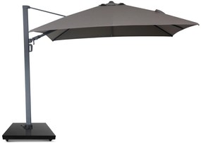 Zweefparasol  3x3m S2 Excellent (incl. voet + hoes) Taupe-naturel-bruin Camello Luna
