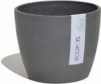 Ecopots bloempot Stockholm 40 - Rond - Grey -Ø40 x H30 cm