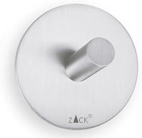 Zack Duplo handdoekhaak 4.5x4.5cm rond zelfklevend Mat Geborsteld RVS set van 2 40306