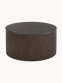 Ronde houten salontafel Nele met opbergruimte