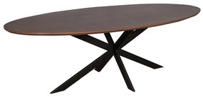 Starfurn Ferris Ovale Eettafel Walnoot 210 Cm - 210 X 100cm.