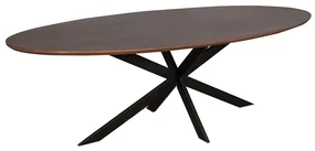 Starfurn Ferris Ovale Eettafel Walnoot 210 Cm - 210 X 100cm.