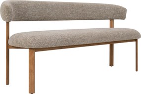 Eetbank Eiken Met Grove Stof 160 Cm