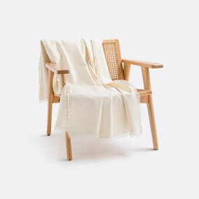 Plaid in katoen met franjes, Panama