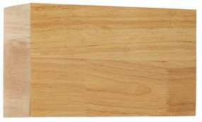 Landelijke wandlamp eiken hout 2-lichts - Otan