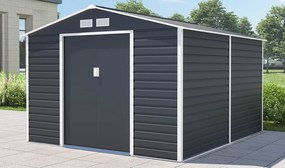 Lahti metalen gereedschapshuis 2,8 x 3,2 m Store Boss antraciet