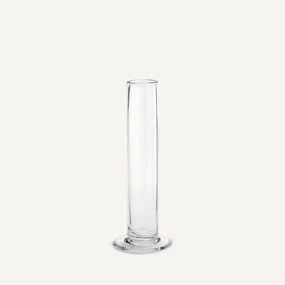 Rechte cilindervormige glazen vaas, H31 cm, Stille