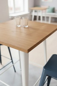 Hoge Torix Tafel Natuurlijk Hout 60 cm