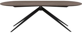 Goossens Excellent Eettafel Uniek, Semi rond 260 x 100 cm