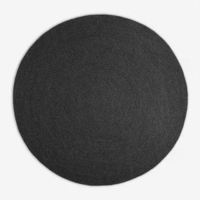 Ronde Buitenkleed Ø200 Cm Van Polypropyleen Lisandra Grijs – Grafiet - Sklum