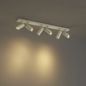 Moderne plafondlamp beige 102cm 6-lichts verstelbaar - Renna