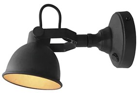 Wandlamp Industrieel Zwart Klove Medium | Vine Interior | Metaal | Zwart   | Cavetown