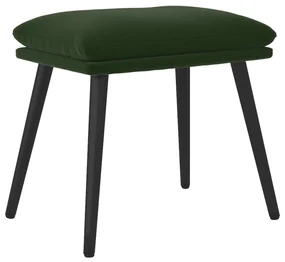 vidaXL Voetenbank 45x29,5x39 cm fluweel donkergroen