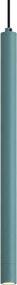 Moderne hanglamp blauw met ingebouwde plafondplaat - Chuba