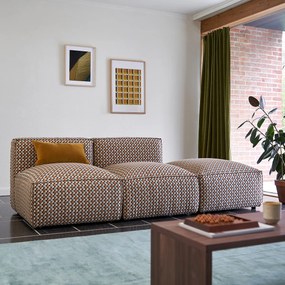 Fauteuil voor modulaire sofa, in Origami jacquard, Seven