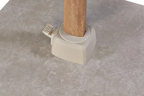 Platinum Challenger Premium T2 3.5 Rond - Champagne Teak met voet en hoes
