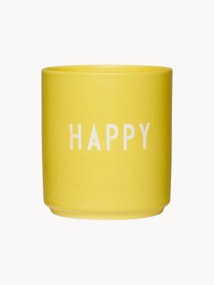 Design beker Favourite HAPPY met opschrift