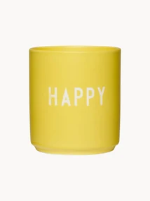 Design beker Favourite HAPPY met opschrift