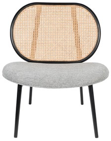 Zuiver Spike Webbing Retro Fauteuil Rotan Webbing Grijs