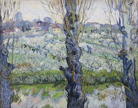 Kunstreproductie View of Arles, 1889, Vincent van Gogh