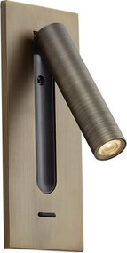 Moderne wandlamp donkerbrons incl. LED - Plaza